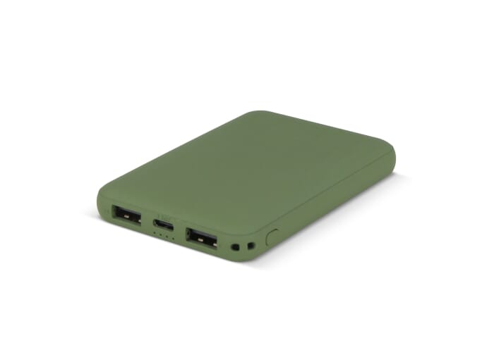 Batterie de secours promotionnelle 5000 mAh Rock Vert olive